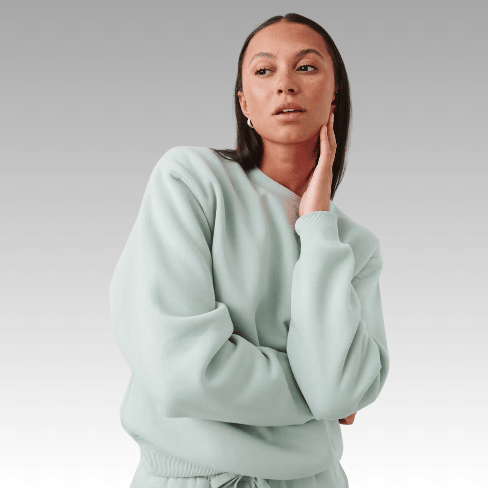 aqua gray oversize soft sweatshirt 35ca4