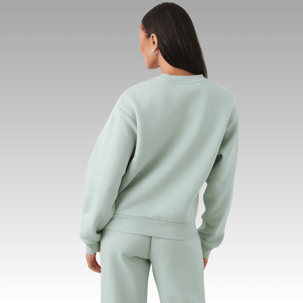 aqua gray oversize soft sweatshirt 3tt7m