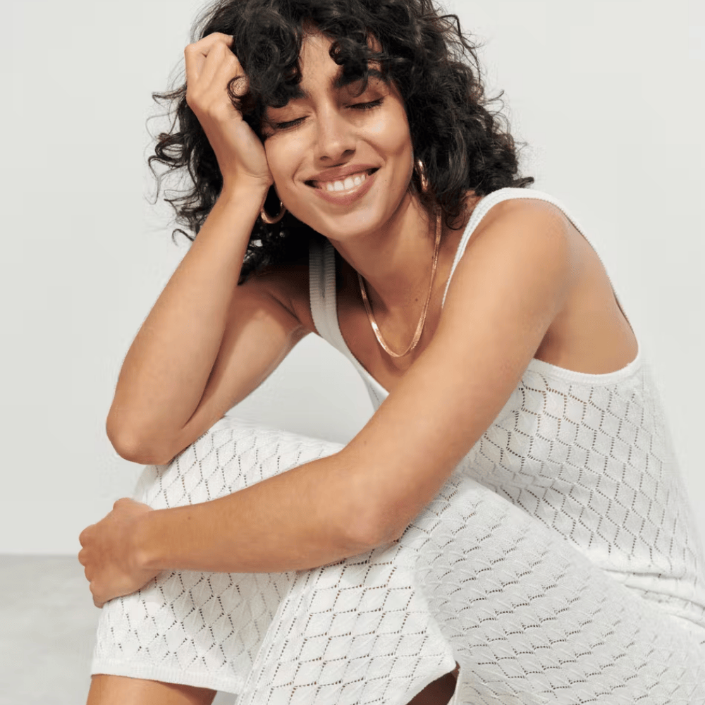 crocheted maxi dress with side slit uvj2j