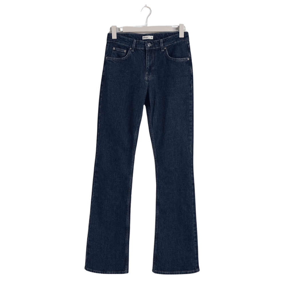 flaunt style in full length flare jeans tkzeh