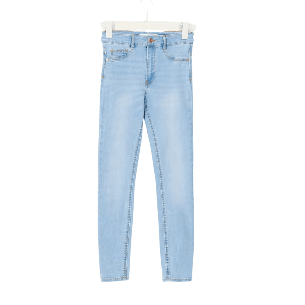 high waist superstretch blue jeans with slim fit ttptr