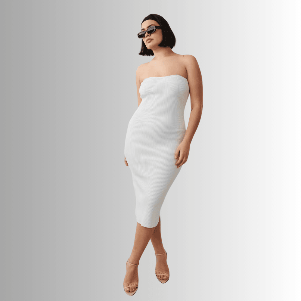 knitted dress with back slit io1la